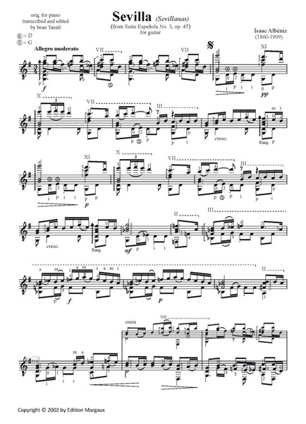 Sevilla (Suite Espanola No. 3) für Gitarre solo op. 47 (2002) Sevilla (Suite Espanola No. 3) für Gitarre solo op. 47 (2002)