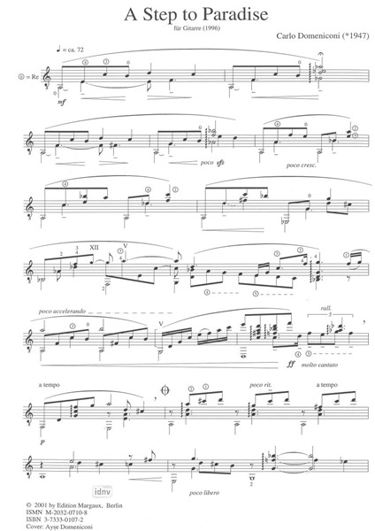 A Step to Paradise für Gitarre solo A Step to Paradise für Gitarre solo