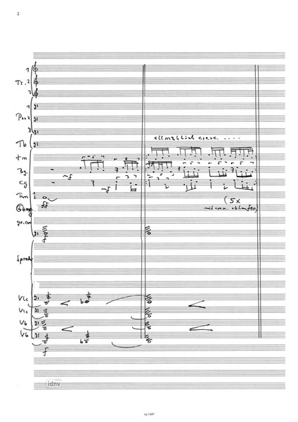 La Danse macabre für Vokalquartett, Sprecher, gem Chor und großes Orchester (1986/87) La Danse macabre für Vokalquartett, Sprecher, gem Chor und großes Orchester (1986/87)