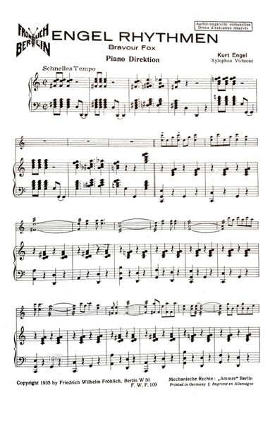 Engel Rhytmen für Xylophon und Klavier