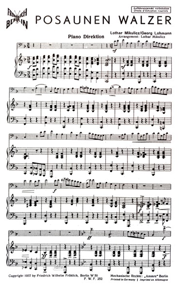 Posaunenwalzer für Posaune und Klavier Posaunenwalzer für Posaune und Klavier