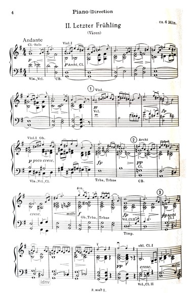 Zwei elegische Melodien op. 34, 1 für Salon-Orchester Zwei elegische Melodien op. 34, 1 für Salon-Orchester