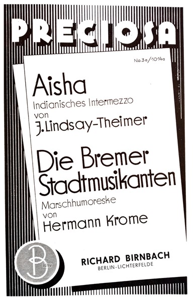 Aisha - Indianisches Intermezzo / Die Bremer Stadtmusikanten für Salon-Orchester Ergänzungsstimmen großes Orchester Aisha - Indianisches Intermezzo / Die Bremer Stadtmusikanten für Salon-Orchester Ergänzungsstimmen großes Orchester