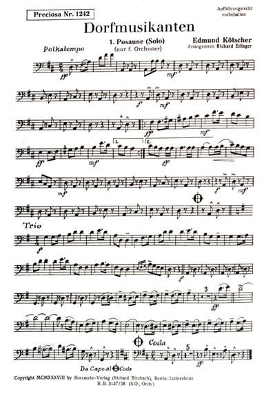 Dorfmusikanten / Hexenpolka für Salon-Orchester Ergänzungsstimmen großes Orchestesr Dorfmusikanten / Hexenpolka für Salon-Orchester Ergänzungsstimmen großes Orchestesr