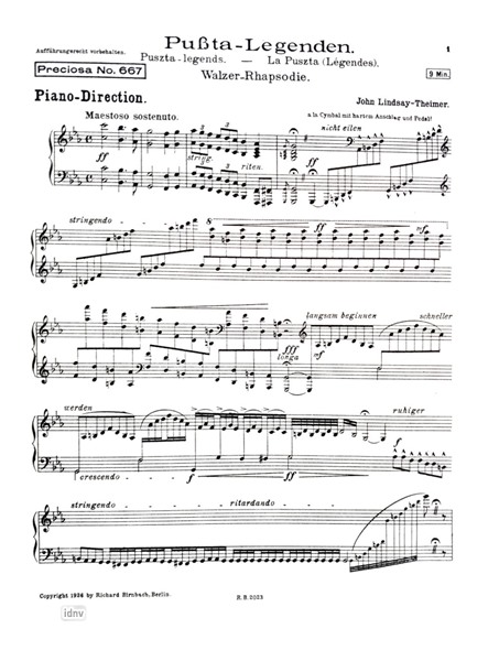Pussta-Legenden für Salon-Orchester Pussta-Legenden für Salon-Orchester