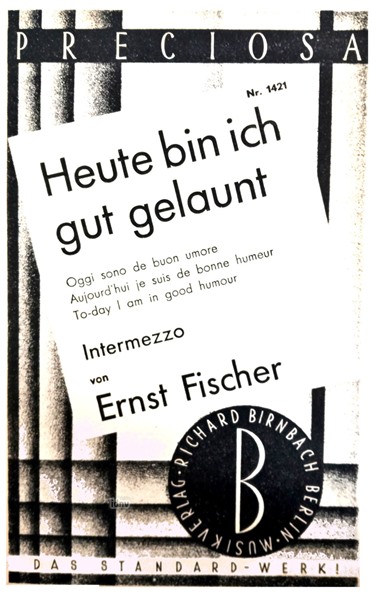 Heute bin ich gut gelaunt für Salon-Orchester Heute bin ich gut gelaunt für Salon-Orchester