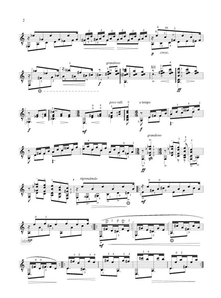 Toccata "in blue" for Solo Guitar Toccata "in blue" for Solo Guitar