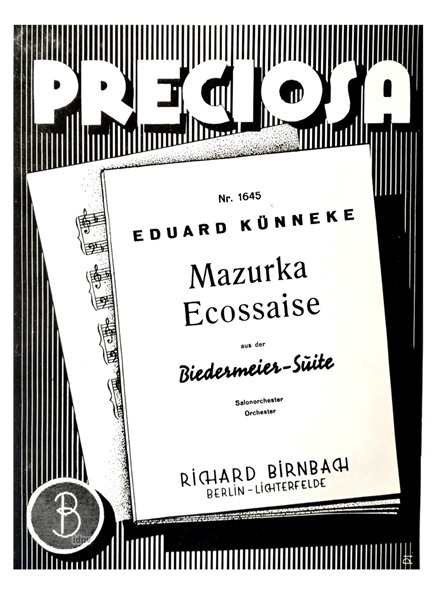 Mazurka / Ecossaise für Salon-Orchester Ergänzungsstimmen großes Orchester Mazurka / Ecossaise für Salon-Orchester Ergänzungsstimmen großes Orchester