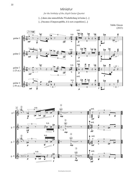 ALEPH Guitar Quartet - Compositions for its 30th Anniversary - Volume I ALEPH Guitar Quartet - Compositions for its 30th Anniversary - Volume I