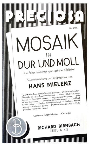 Mosaik in Dur und Moll für Combo Mosaik in Dur und Moll für Combo