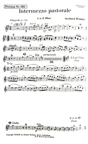 Wer weiß von uns was morgen ist / Intermezzo pastorale für Salon-Orchester - Ergänzungsstimmen großes Orchester Wer weiß von uns was morgen ist / Intermezzo pastorale für Salon-Orchester - Ergänzungsstimmen großes Orchester