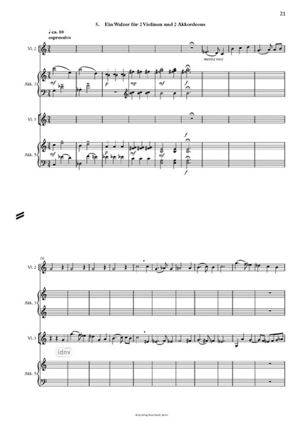 Schach für zwei Flöten, zwei Blockflöten, sieben Akkordeons, zwei Gitarren und drei Violinen (1996/97) Schach für zwei Flöten, zwei Blockflöten, sieben Akkordeons, zwei Gitarren und drei Violinen (1996/97)