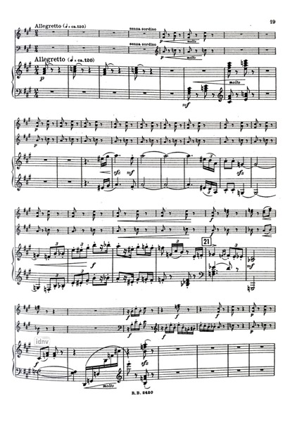 Legende Op. 83 für Klavier, Violine und Violoncello Legende Op. 83 für Klavier, Violine und Violoncello