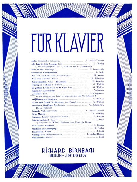 Liebesfeier, op. 16, Nr. 2 für Klavier Liebesfeier, op. 16, Nr. 2 für Klavier