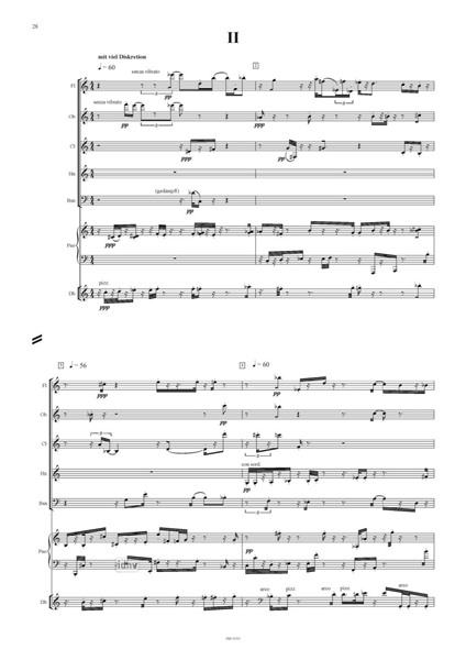 Septetto Fluido für Bläserquintett, Klavier und Kontrabass Septetto Fluido für Bläserquintett, Klavier und Kontrabass