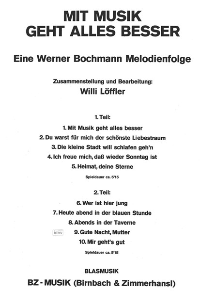 Mit Musik geht alles besser für Blasorchester Mit Musik geht alles besser für Blasorchester