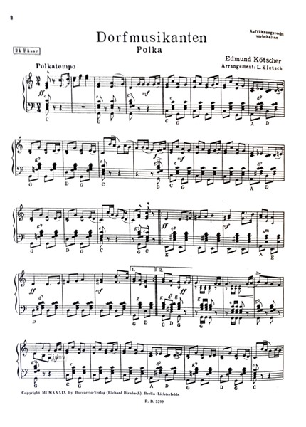Dorfmusikanten für Akkordeon Dorfmusikanten für Akkordeon
