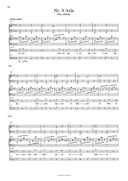 Cosí Fan Tutte für Kammerensemble Cosí Fan Tutte für Kammerensemble