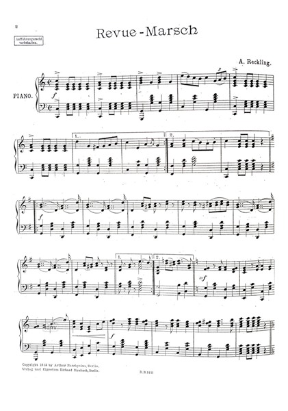 Revuemarsch für Klavier Revuemarsch für Klavier