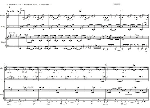 Garten des Vergessens für Klaviertrio (1984) Garten des Vergessens für Klaviertrio (1984)
