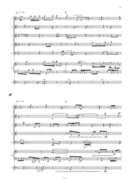 Septetto Fluido für Bläserquintett, Klavier und Kontrabass Septetto Fluido für Bläserquintett, Klavier und Kontrabass