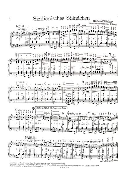 Sizilianisches Ständchen für Bandoneon Sizilianisches Ständchen für Bandoneon