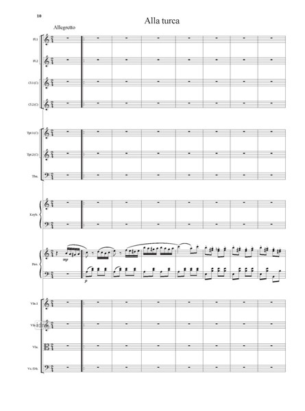 Serenade und Rondo "alla turca" für Laienorchester Serenade und Rondo "alla turca" für Laienorchester