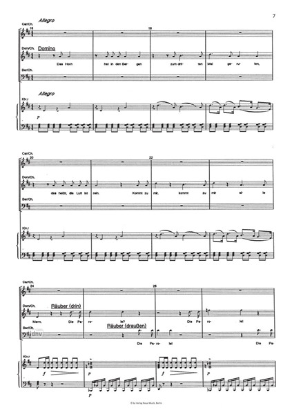 Die Banditen für Kammerensemble Die Banditen für Kammerensemble
