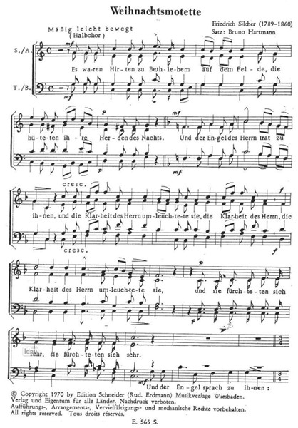 Weihnachtsmotette für gemischten Chor Weihnachtsmotette für gemischten Chor