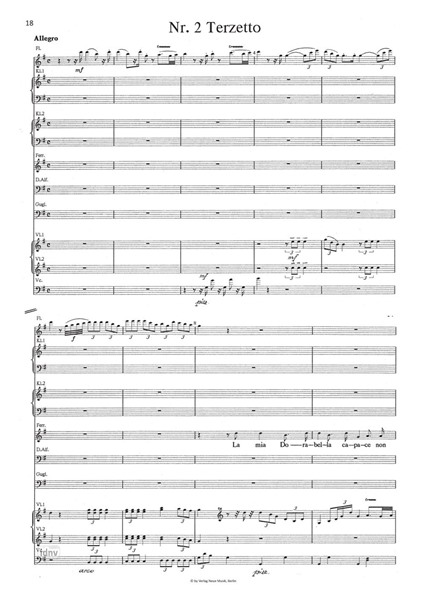 Cosí Fan Tutte für Kammerensemble Cosí Fan Tutte für Kammerensemble