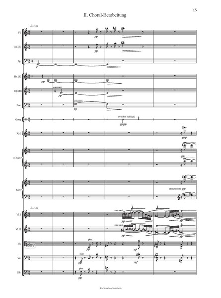 Kammer-Symphonie für Kammerensemble Kammer-Symphonie für Kammerensemble