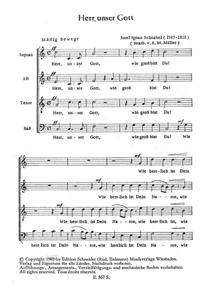 Herr, unser Gott für gemischten Chor Herr, unser Gott für gemischten Chor