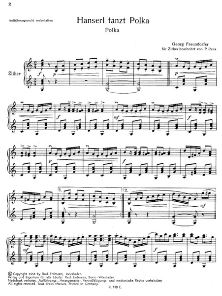 Hanserl tanzt Polka für Zither Hanserl tanzt Polka für Zither