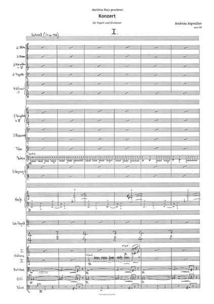 Konzert op. 69 für Fagott und Orchester Konzert op. 69 für Fagott und Orchester