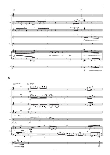 Septetto Fluido für Bläserquintett, Klavier und Kontrabass Septetto Fluido für Bläserquintett, Klavier und Kontrabass