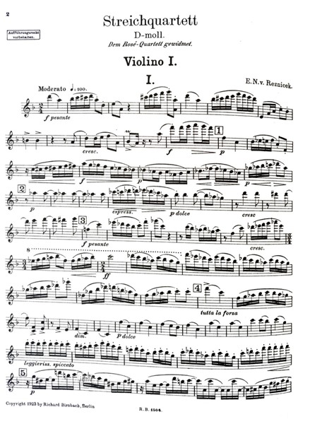 Streichquartett in D-Moll Streichquartett in D-Moll