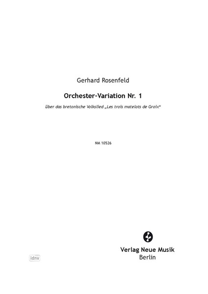 Orchester-Variation Nr. 1 für Orchester Orchester-Variation Nr. 1 für Orchester
