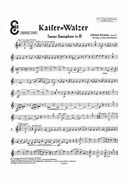 Kaiserwalzer Op. 437 Kaiserwalzer Op. 437