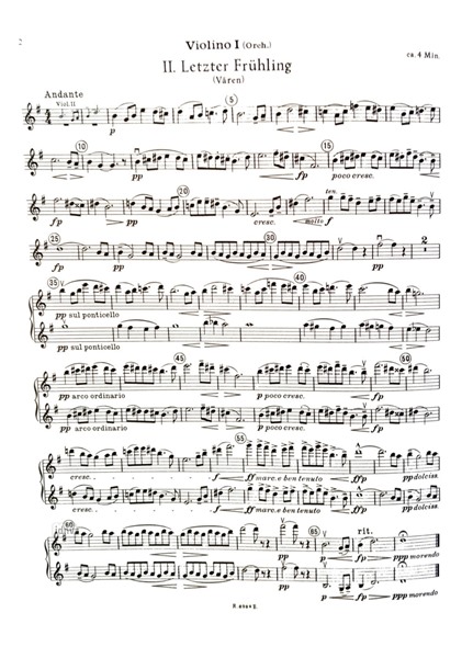 Zwei elegische Melodien op. 34 für Streichorchester Zwei elegische Melodien op. 34 für Streichorchester