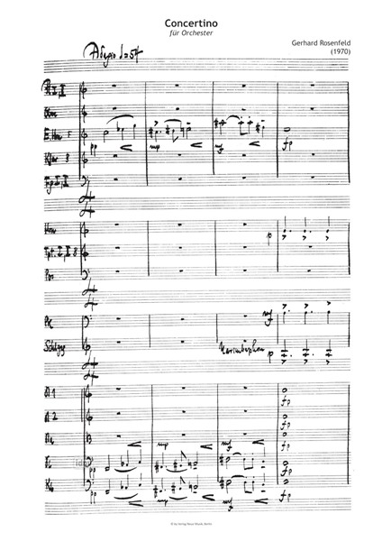 Concertino für Orchester Concertino für Orchester