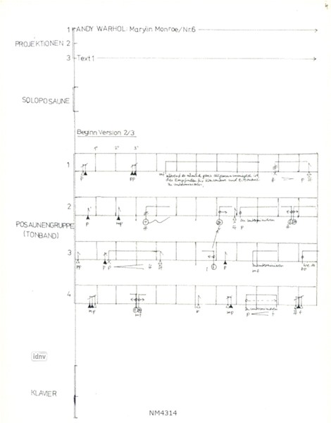 GLISS. für Solo-Posaune, 4 Posaunen (ad lib. = Tonband) und Klavier (1969/70) GLISS. für Solo-Posaune, 4 Posaunen (ad lib. = Tonband) und Klavier (1969/70)