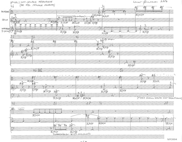 Lösung für Viola, Violoncello und Kontrabass (1983) Lösung für Viola, Violoncello und Kontrabass (1983)