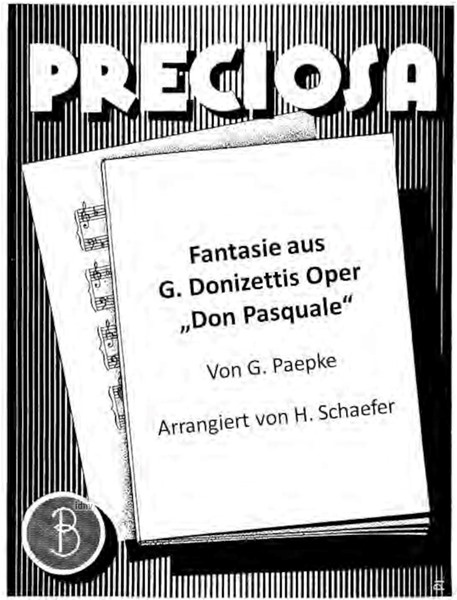 Fantasie aus DonizettiI Don Pasquale für Salon-Orchester Fantasie aus DonizettiI Don Pasquale für Salon-Orchester