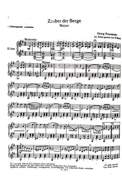 Zauber der Berge für Zither Zauber der Berge für Zither