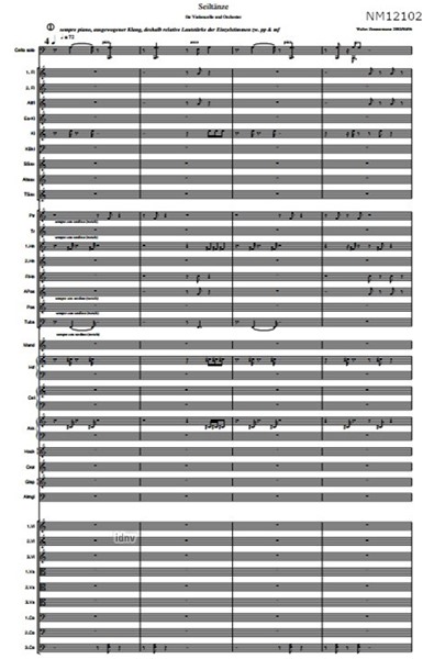 Seiltänze für Violoncello und Orchester (2002-2004) Seiltänze für Violoncello und Orchester (2002-2004)