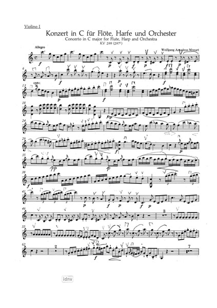 Konzert (KV 299) für Flöte, Harfe und Kammerorchester Konzert (KV 299) für Flöte, Harfe und Kammerorchester
