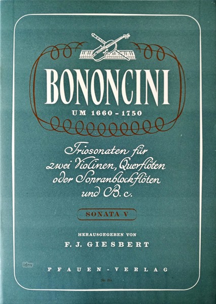 Triosonate Nr. 5 für zwei Violinen und Klavier