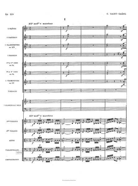 Konzert Nr. 2 in D-Moll op. 119 für Violoncello und Orchester Konzert Nr. 2 in D-Moll op. 119 für Violoncello und Orchester