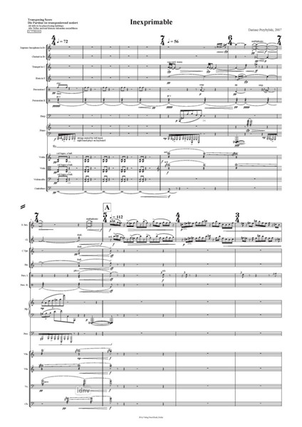 Inexprimable op. 30 für Kammerensemble (2007) Inexprimable op. 30 für Kammerensemble (2007)