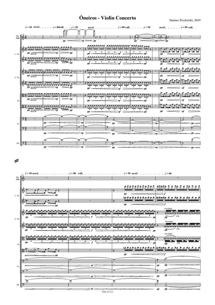 Óneiros op. 47 für Violine und Streichorchester (2009) Óneiros op. 47 für Violine und Streichorchester (2009)